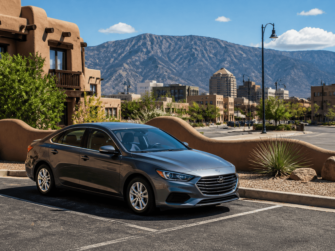 Rental car parking and driving tips in Albuquerque, New Mexico