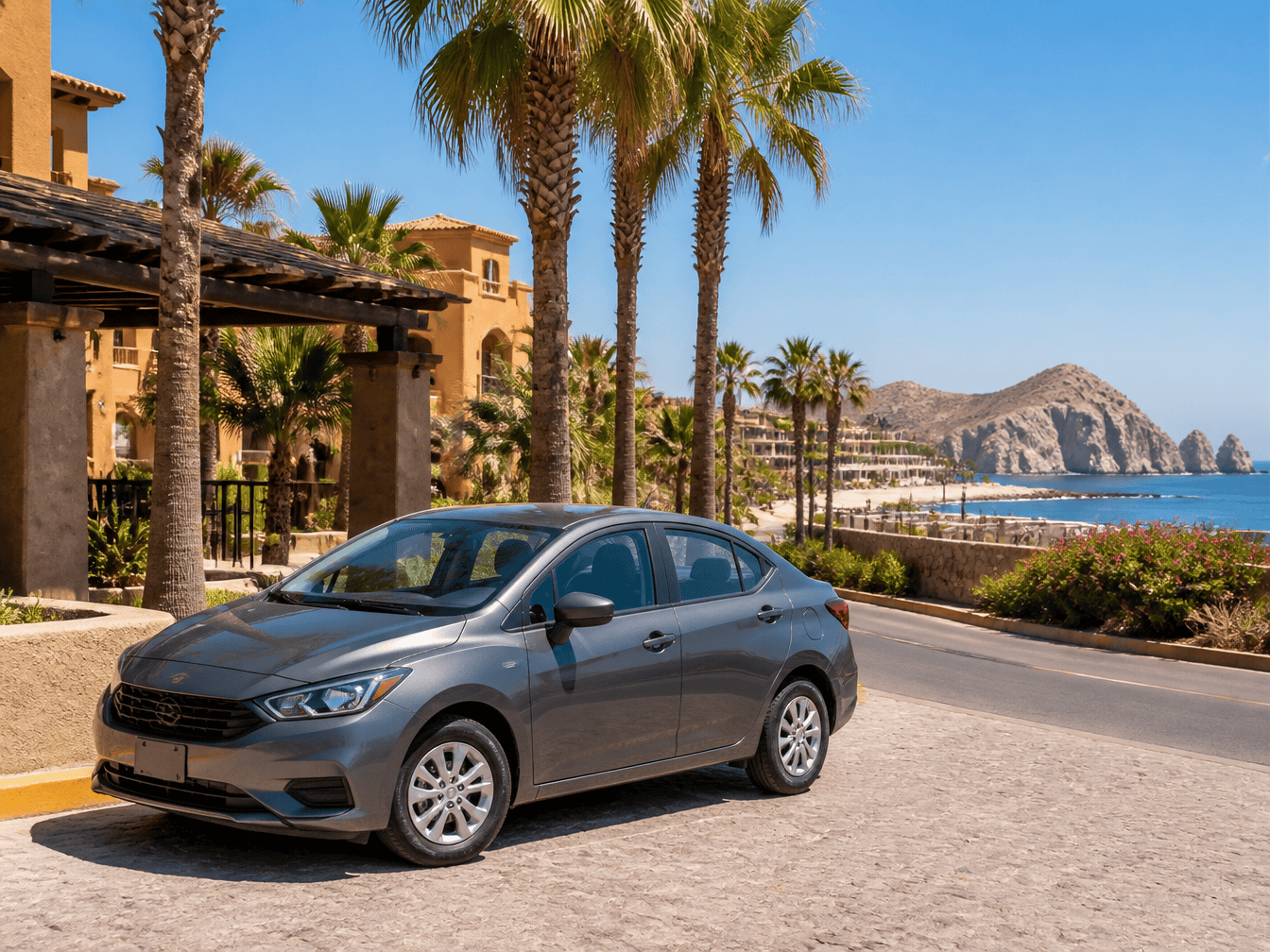 Rental car parking and driving tips in Cabo San Lucas, Mexico