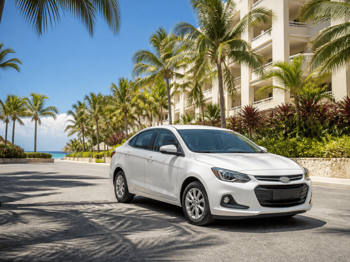 Rental car parking and driving tips in Cancun, Mexico