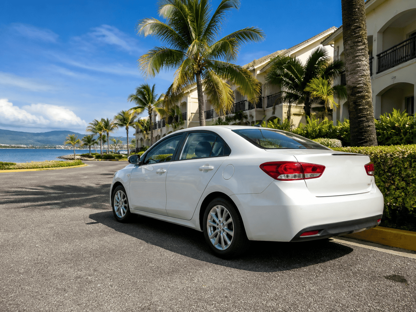Rental car parking and driving tips in Montego Bay, Jamaica