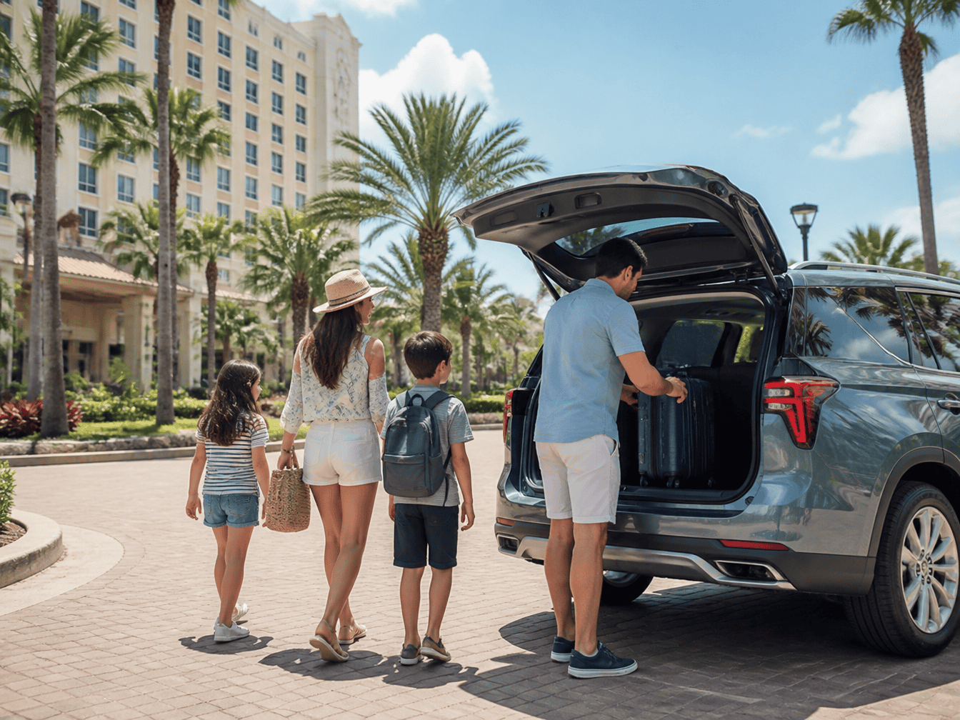 Rental car parking and driving tips in Orlando, Florida