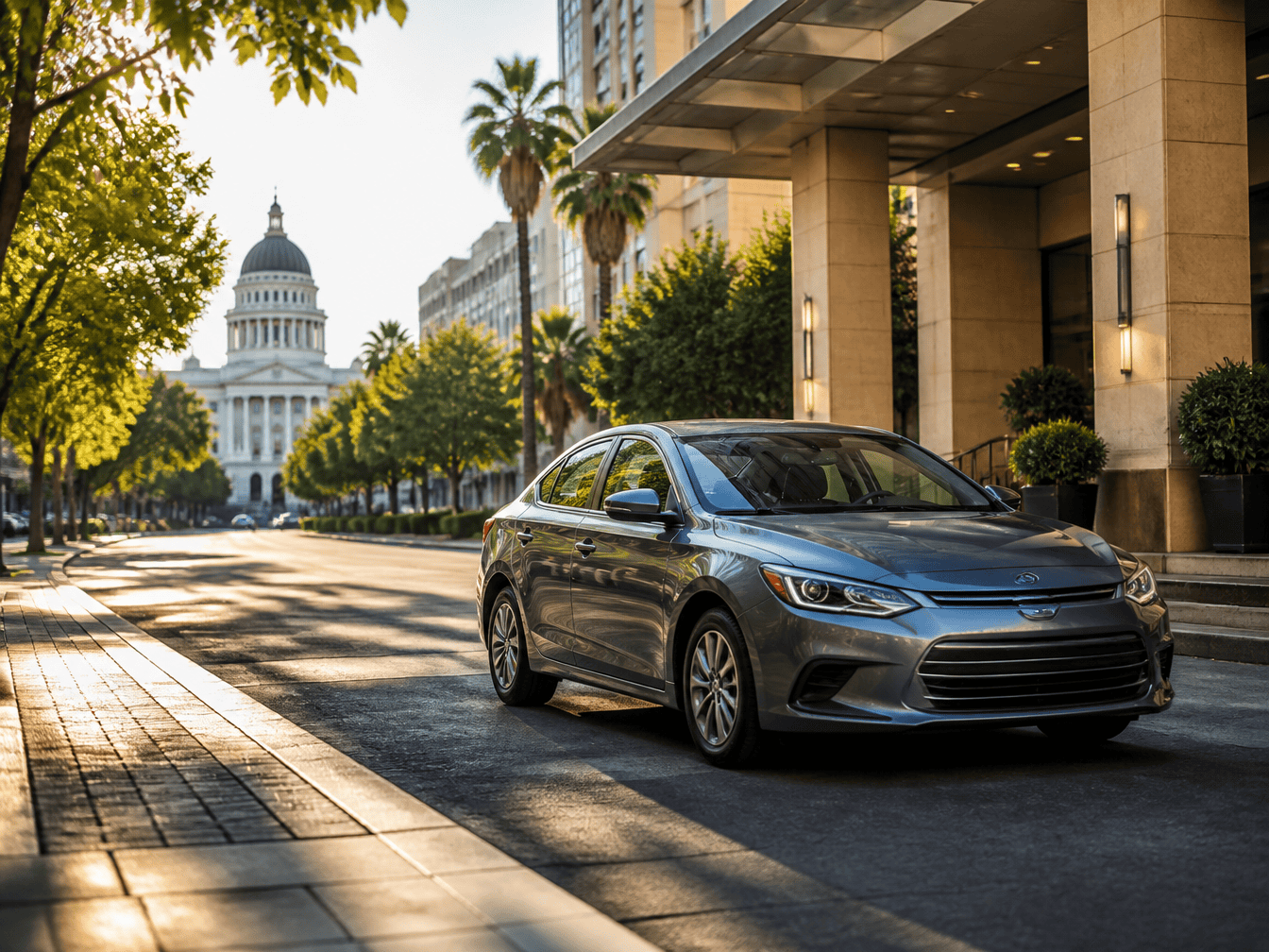 Rental car parking and driving tips in Sacramento, California