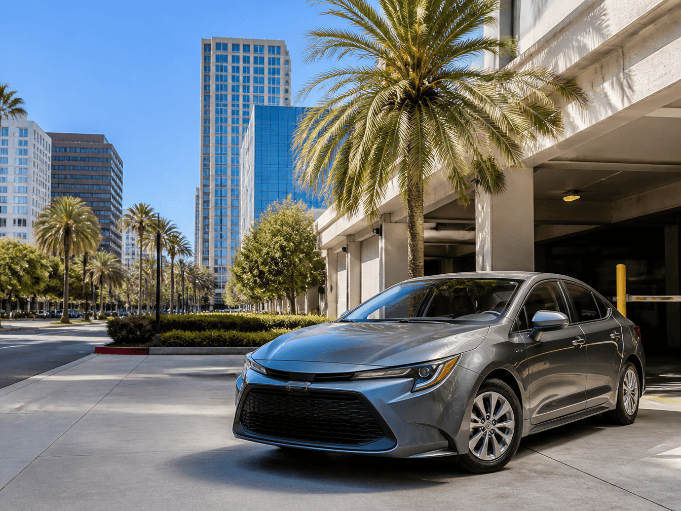 Rental car parking and driving tips in San Jose, California