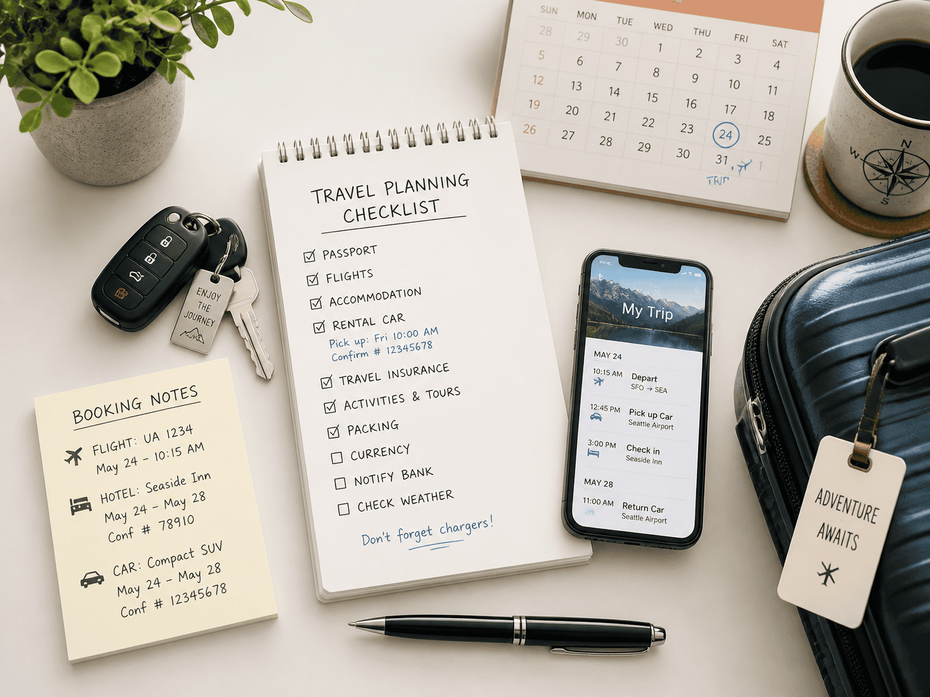 Car rental booking timing checklist before reserving a car