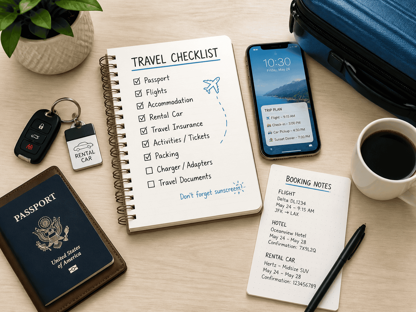 Car rental savings checklist before booking a rental car